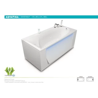 Акриловая ванна Aquatika Кинетика 170x80 STANDART
