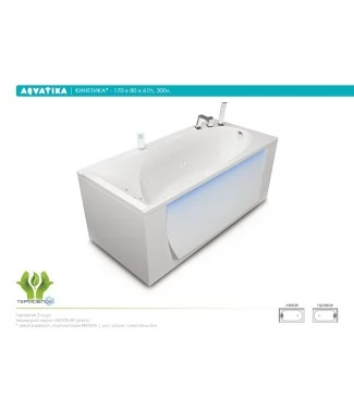 Акриловая ванна Aquatika Кинетика 170x80 BASIC