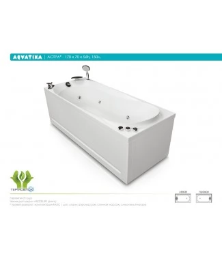Акриловая ванна Aquatika Астра 170x70 BASIC