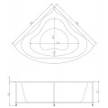 Акриловая ванна Aquatika Эволюция 150x150 STANDART. Фото 2