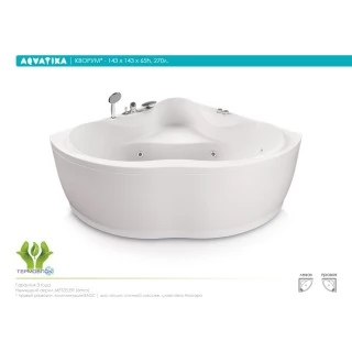 Акриловая ванна Aquatika Кворум 143x143 BASIC