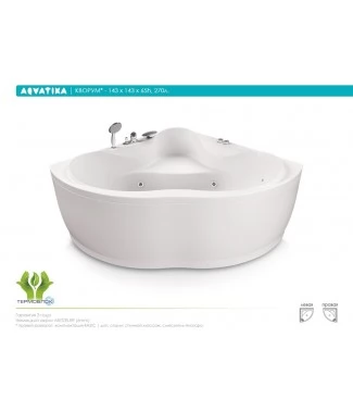 Акриловая ванна Aquatika Кворум 143x143 BASIC