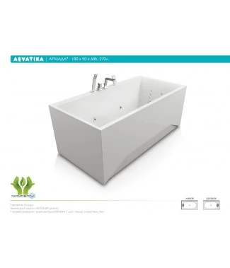 Акриловая ванна Aquatika Армада 180x90 BASIC