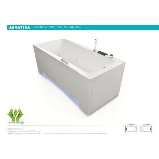 Акриловая ванна Aquatika Авентура 160x70 STANDART