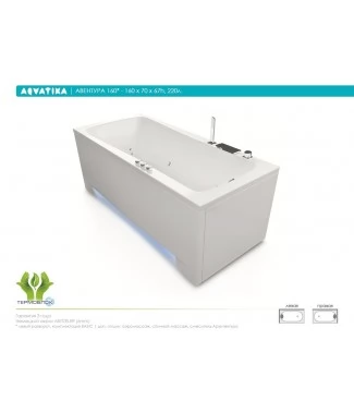 Акриловая ванна Aquatika Авентура 160x70 BASIC