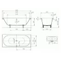 Стальная ванна Kaldewei Classic Duo 110 с покрытием Easy-Clean 180x80. Фото 3