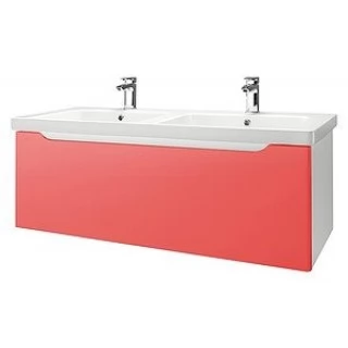 Тумба с раковиной 125 29.2, красный