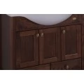 Тумба с раковиной ASB-Woodline Салерно 80 антикварный орех. Фото 4