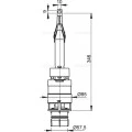Сливной механизм AlcaPlast для системы инсталляции A06. Фото 2