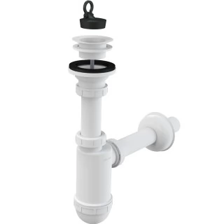 Сифон для раковины Alcaplast A421 белый