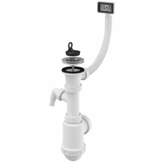 Сифон для кухонной мойки Alcaplast A444P-DN50/40 белый