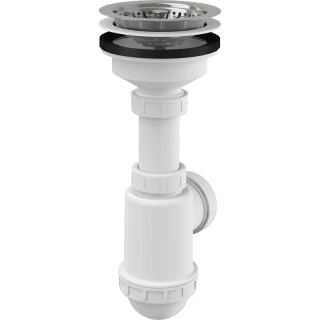 Сифон для кухонной мойки Alcaplast A446-DN50/40 белый