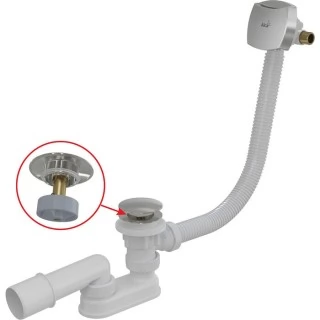 Сифон для ванны AlcaPlast A508CKM-120 Click-clack, с функцией наполнения ванны