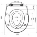 Крышка-сиденье для унитаза AlcaPLAST A603 со встроенным вкладышем. Фото 1