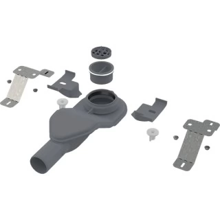 Сифон Alcaplast APZ-S6 экстра низкий серый