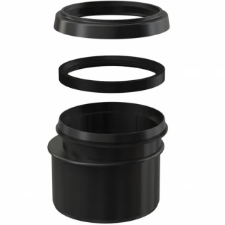 Переходник для выпускного патрубка Alcaplast M907 Черный