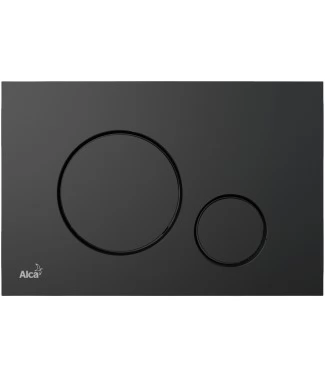 Кнопка смыва AlcaPlast THIN M678 черный матовый
