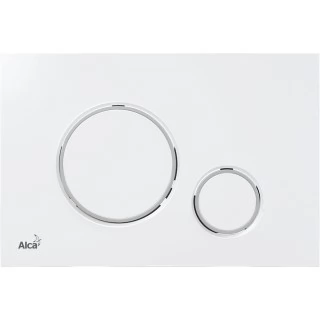 Кнопка смыва AlcaPlast THIN M770 белый , хром глянцевый