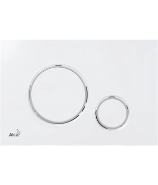 Кнопка смыва AlcaPlast THIN M770 белый , хром глянцевый