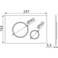 Кнопка смыва AlcaPlast THIN M771 хром. Фото 1