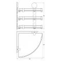 Полка Artwelle Harmonie HAR 041 3-х ярусная угловая. Фото 1