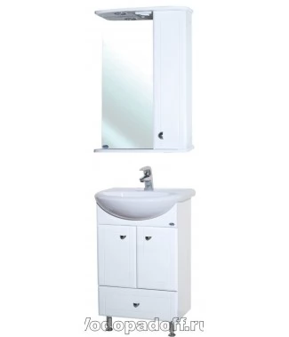 Комплект мебели Bellezza Уют 55 с нижним ящиком, белый
