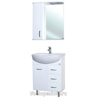 Комплект мебели Bellezza Уют 60 с 3 ящиками, белый