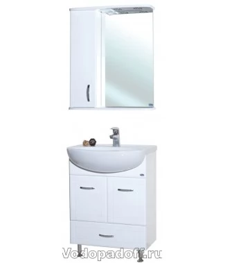 Комплект мебели Bellezza Уют 60 с нижним ящиком, белый