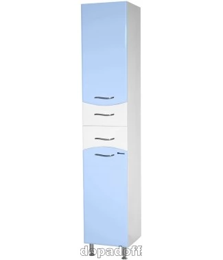 Пенал Bellezza Мари 35 с бельевой корзиной, голубой