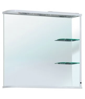 Зеркало Bellezza Рио 70 L, белый