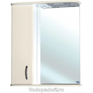 Зеркало-шкаф Bellezza Астра 60 L, бежевый