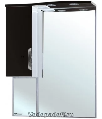 Зеркало-шкаф Bellezza Лагуна 65 L, черный