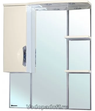 Зеркало-шкаф Bellezza Лагуна 75 L, бежевый