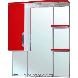Зеркало-шкаф Bellezza Лагуна 75 L, красный