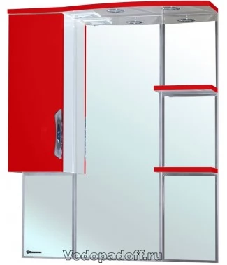Зеркало-шкаф Bellezza Лагуна 75 L, красный