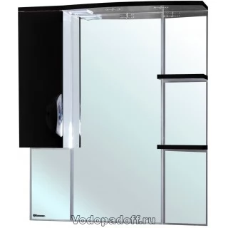 Зеркало-шкаф Bellezza Лагуна 85 L, черный