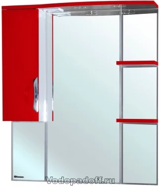 Зеркало-шкаф Bellezza Лагуна 85 L, красный