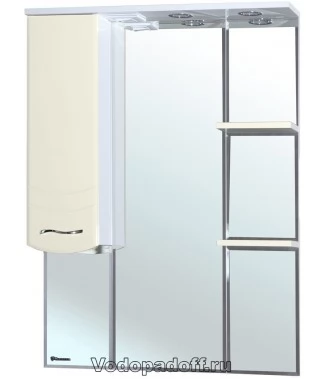 Зеркало-шкаф Bellezza Мари 75 L, бежевый