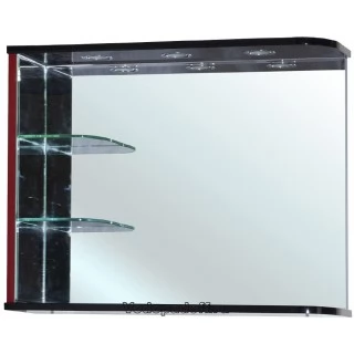 Зеркало Bellezza Рио 70 R, черный