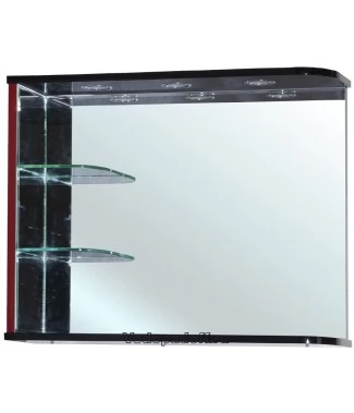 Зеркало Bellezza Рио 70 L, черный