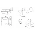 Смеситель Bravat Opal F6125183CP-01-RUS для ванны с душем. Фото 1