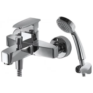 Смеситель Bravat Riffle F672106C-B для ванны с душевым гарнитуром