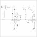 Смеситель Bravat Fit F7135188CP-1-RUS для кухонной мойки. Фото 1