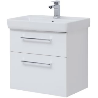 Тумба с раковиной Dreja Q max 70 подвесная белая