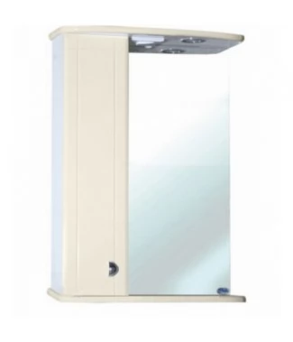 Зеркало-шкаф Bellezza Астра 55 L, бежевый