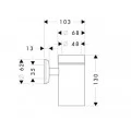 Стакан для зубных щеток Hansgrohe Logis Classic 41618000. Фото 1