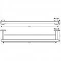 Полотенцедержатель Hansgrohe Logis Universal 41712000 двойной. Фото 1