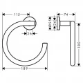 Полотенцедержатель Hansgrohe Logis Universal 41724000. Фото 1