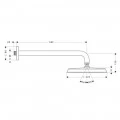 Верхний душ Hansgrohe Raindance Classic 27424000 с держателем. Фото 4
