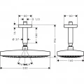 Верхний душ Hansgrohe Raindance Select 27384000 с держателем. Фото 1